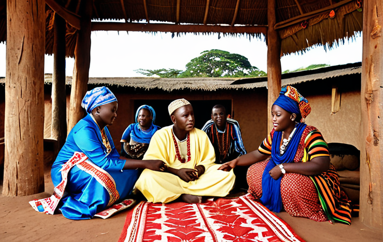 Engagement Ritual**
    "A deeply respectful and traditional Burundian engagement negotiation (*Amavuka*). Elder family members from both the groom's and bride's sides are seated, dressed in rich, symbolic traditional attire, engaged in serious yet harmonious discussion. There's an atmosphere of thoughtful negotiation for the 'wiano' (dowry), possibly indicated by subtle symbolic representations of cattle or goods in the background, signifying the joining of two families. The setting is a warm, communal space, emphasizing cultural integrity and the weight of tradition. Realistic, cinematic lighting."

2.  **Prompt for